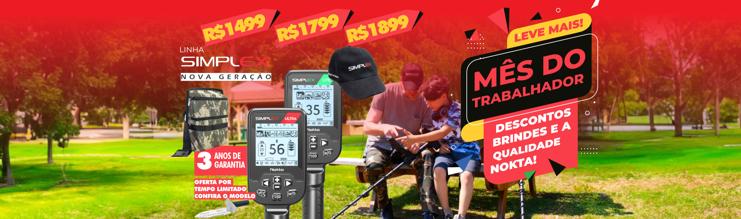 Promoção Mês do Trabalhador Nokta Detectores - Descontos, Brindes e Qualidade Nokta que você conhece! Promoção Mês do Trabalhador Nokta Detectores - Descontos, Brindes e Qualidade Nokta que você conhece!