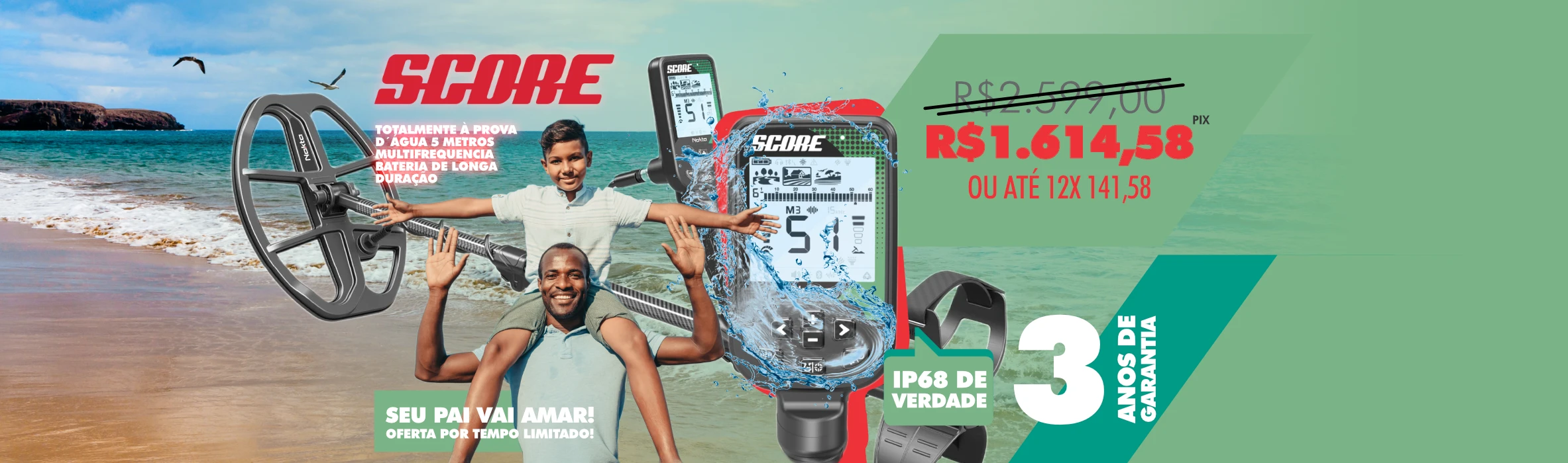 Detector de metais Nokta - Linha intermediária Score a Nokta tem produtos incríveis e duráveis Detector de metais Nokta - Linha intermediária Score a Nokta tem produtos incríveis e duráveis
