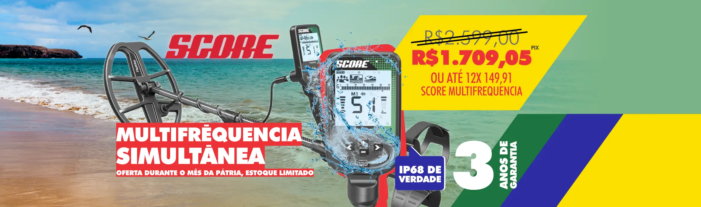 Detector de metais Nokta - Linha intermediária Score a Nokta tem produtos incríveis e duráveis Detector de metais Nokta - Linha intermediária Score a Nokta tem produtos incríveis e duráveis