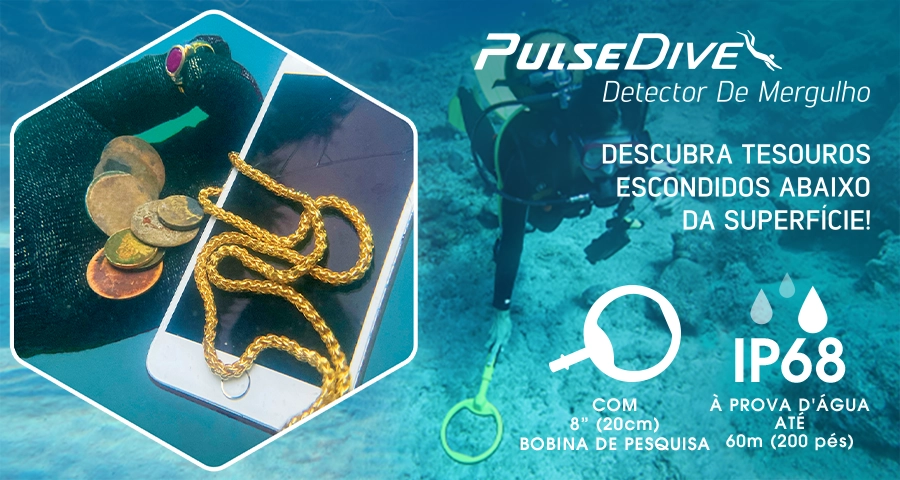 Banner do detector de mergulho PulseDive