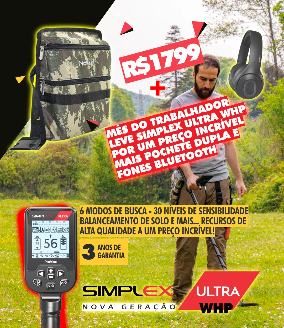 Promoção Novembro Nokta Detectores - Black Friday - Descontos e Brindes